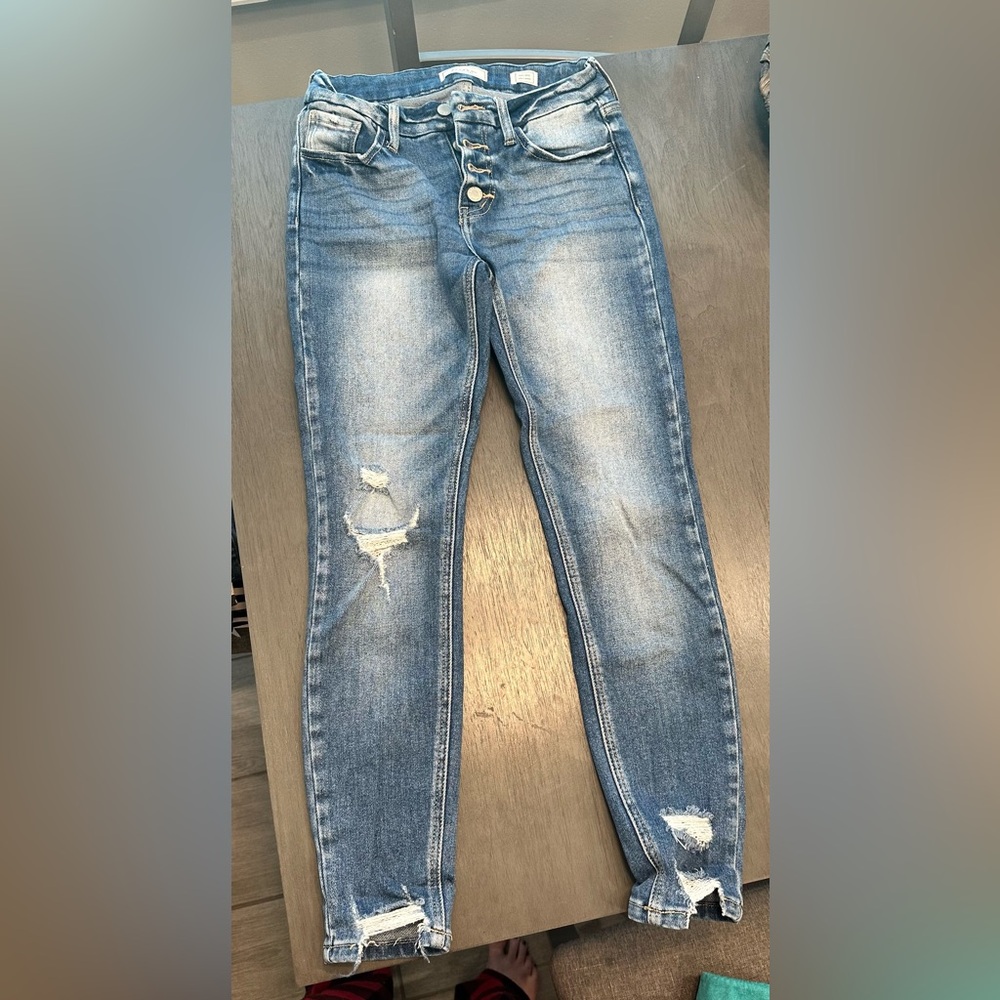 KanCan Signature Mid-Rise Ankle Skinny Jeans